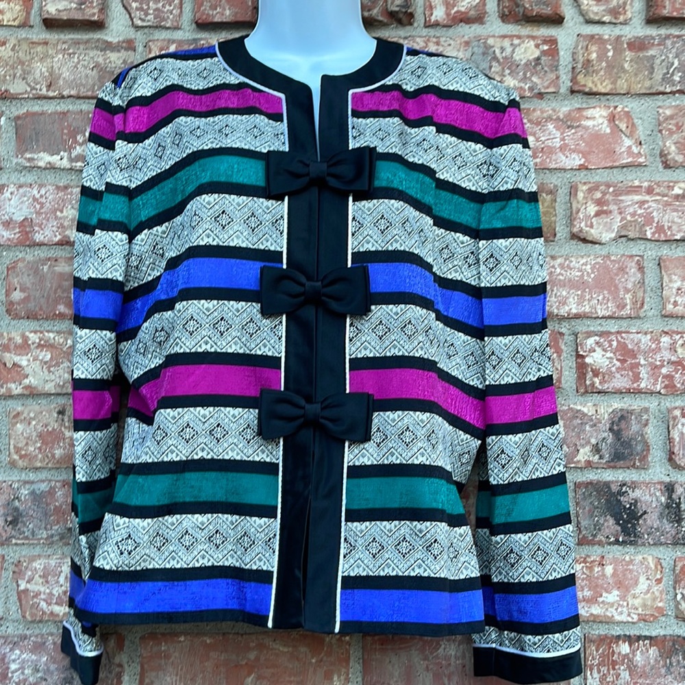 Adrianna Papell vintage 100% silk top size 12.